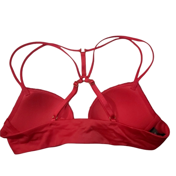 Victoria Secret Very Sexy Push Up Bra 34A Red Lace - Picture 2 of 7
